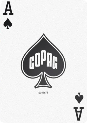 Copag 1546 plastic, double deck, face of a card