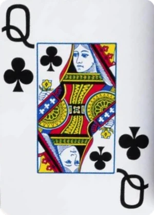Bicycle Jumbo Index, face of a card